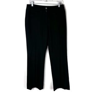 Tribella Single Pleat Business Casual Dress Pant Trousers in Black